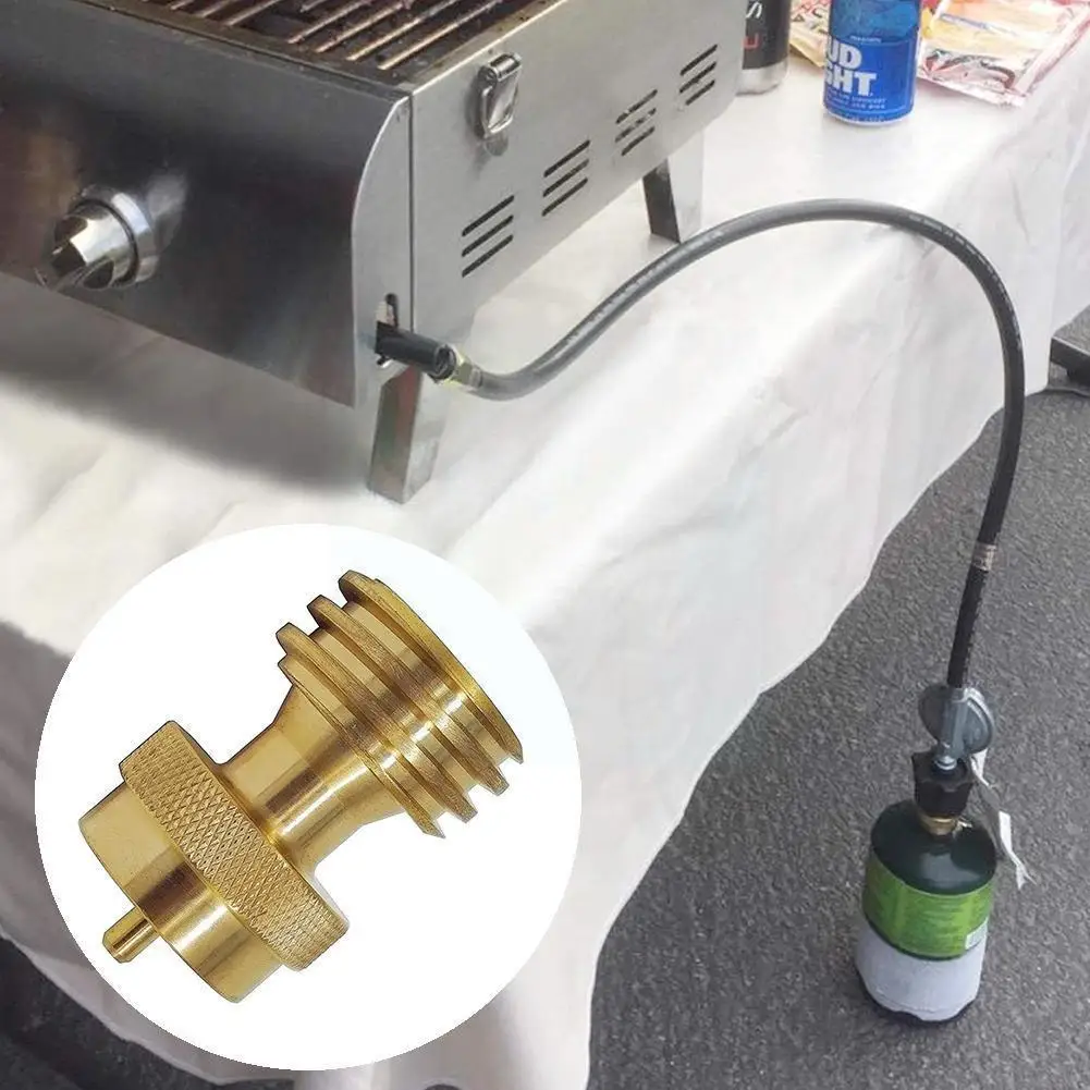 

1pcs Propane Refill Adapter Gas 1 Lb Cylinder Bbq For Camping And Coupler Hiking Rv Bottles For Camping Heater O6t2
