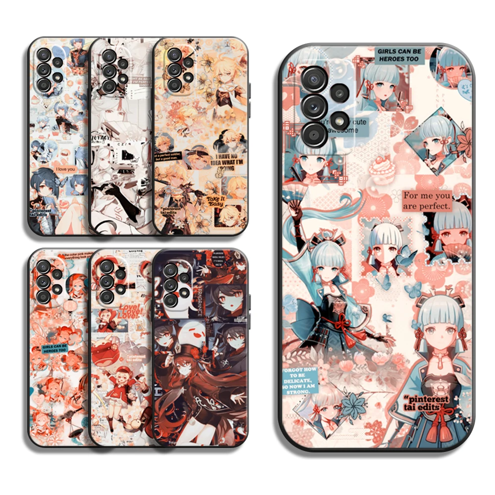 

Genshin Impact Anime Funda Phone Cases For Samsung S20 FE S20 Lite S8 Plus S9 Plus S10 S10E S10 Lite M11 M12 Soft TPU