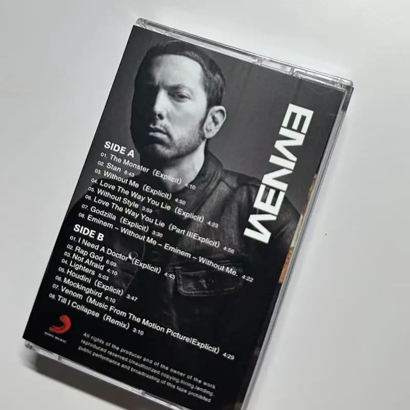 Тонкая музыкальная лента Shady Eminem, лучшая коллекция, альбом, кассеты Rap God, косплей, Walkman, рекордер, автомобильный звуковой путь, коробка для вечеринки, музыка (art.: 3920cedb9aee2) - 3920cedb9aee2