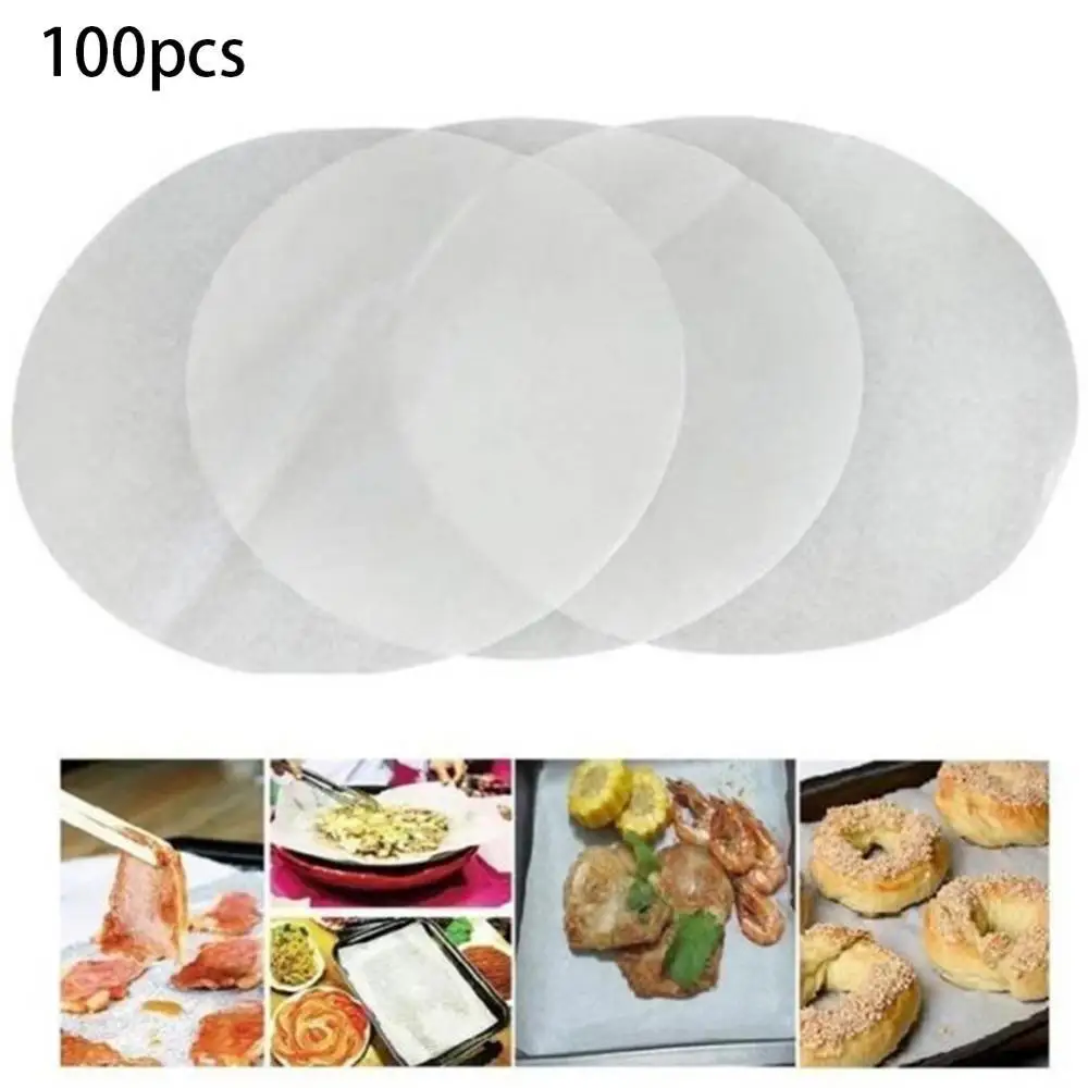

100Pcs Non Sticky Baking Paper Bread Snack Steamer Sheet Kitchen Tool