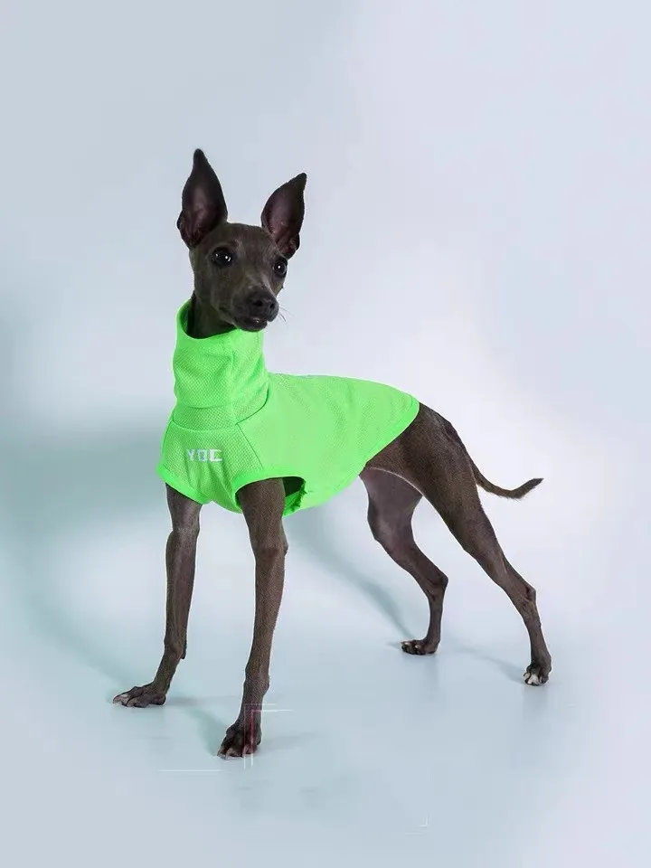 

Dog Clothes Sports Mesh Vest High Elasticity Breathable Sunscreen Cooling T-Shirt