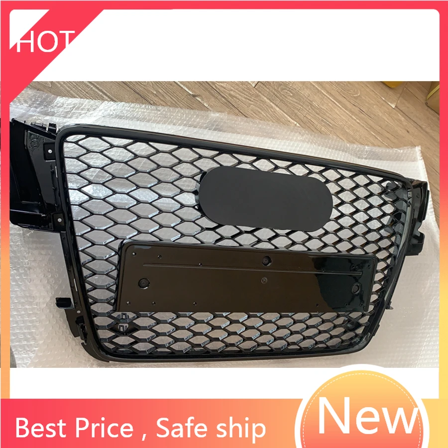 

Для RS5 стиль Передняя Спортивная Шестигранная сетчатая сотовая бленда глянцевый черный для Audi A5/S5 B8 2008 2009 2010 2011 Быстрая доставка