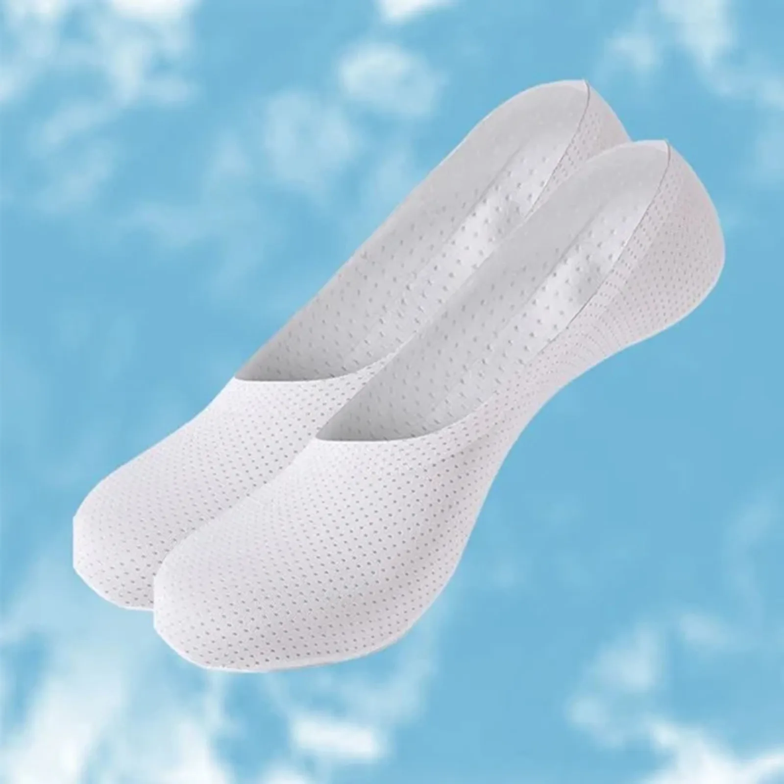 Womens Fuzzy Slipper Socks with Aloe Ice Silk Breathable Socks No Show Socks For Men And Women Ultra Low Rag Wool Slipper Socks images - 6