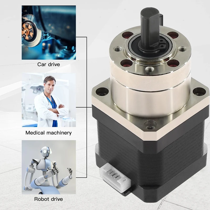 42 планетарный шаговый двигатель 17HS4401S-PG518 H40 мм коэффициент снижения 5 18 гибридный