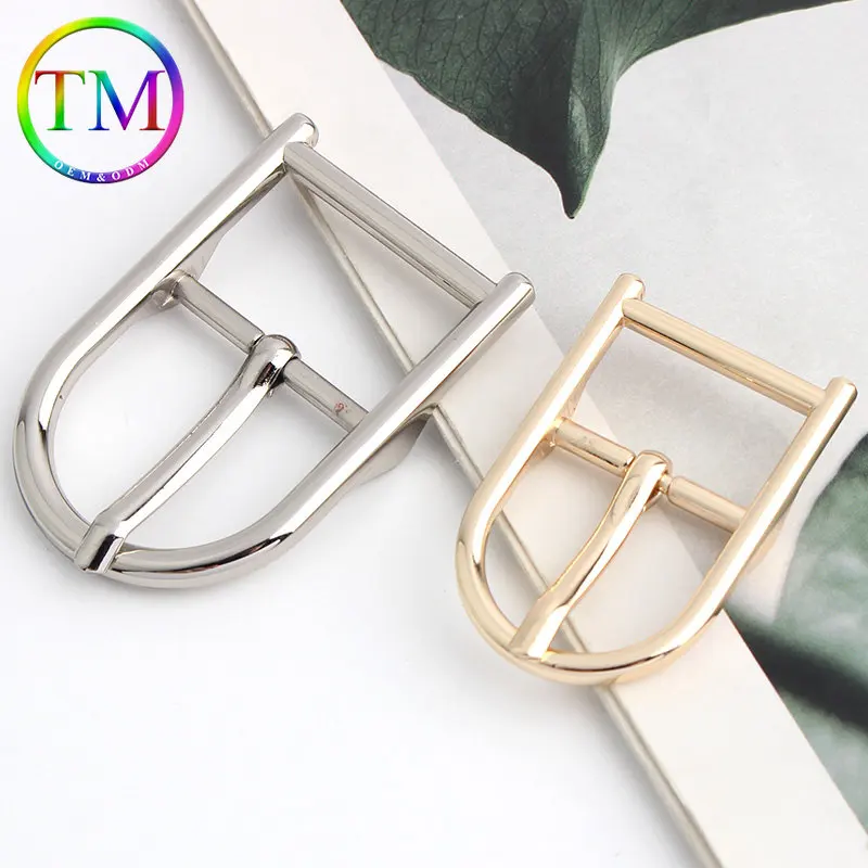 10-50Pcs Semicircle Metal Pin Buckle Leather Shoulder Strap Adjuster Clasp With D Ring Head Diy Luggage Webbing Accessory