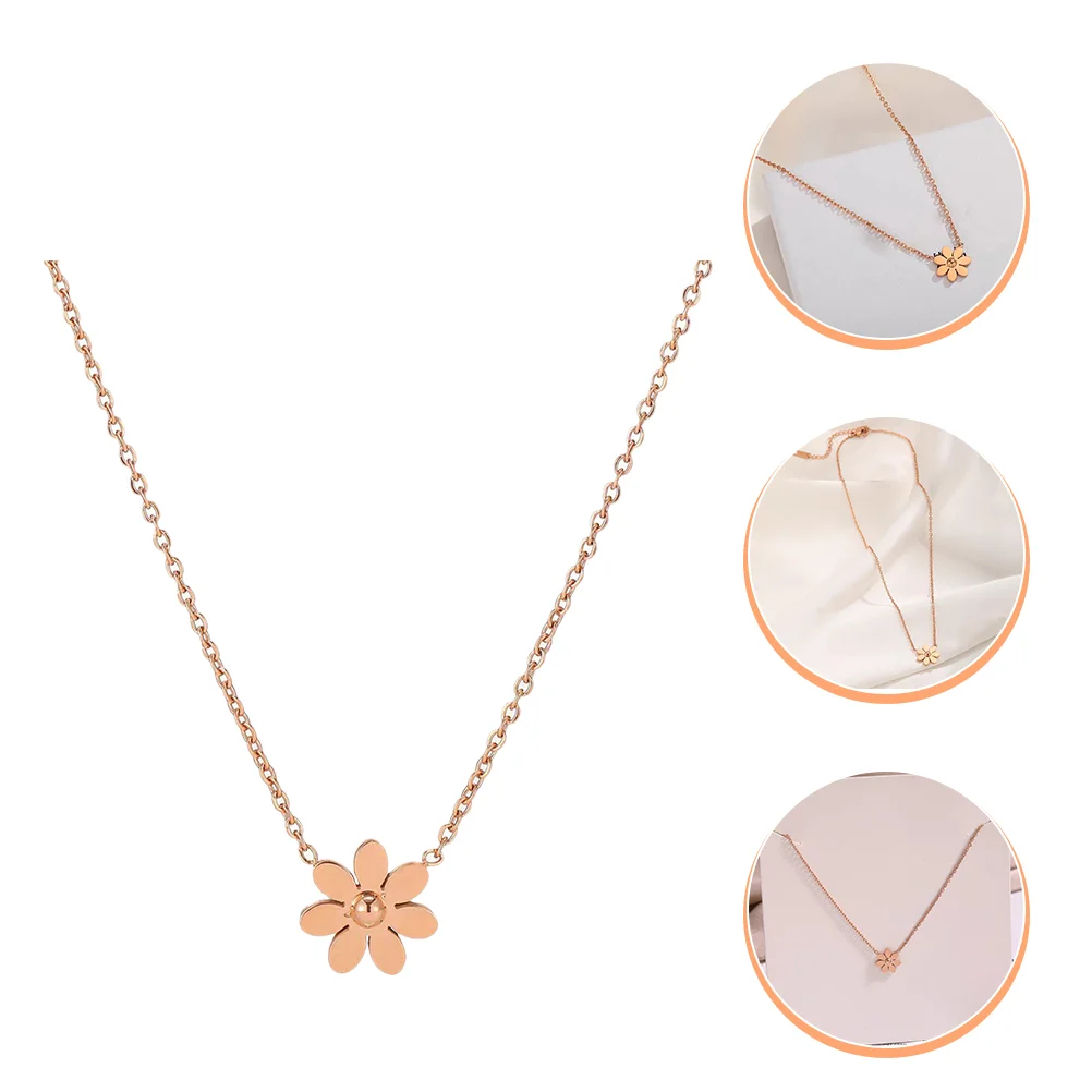 

Spring Daisy Necklace Daisy Flower Charm Necklace Daisy Pendant Necklace for Girl