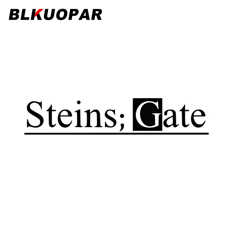 

BLKUOPAR Steins ворота Автомобильная наклейка аниме Водонепроницаемая устойчивая к царапинам графическая Наклейка окна высечка мотоцикл бампер ...