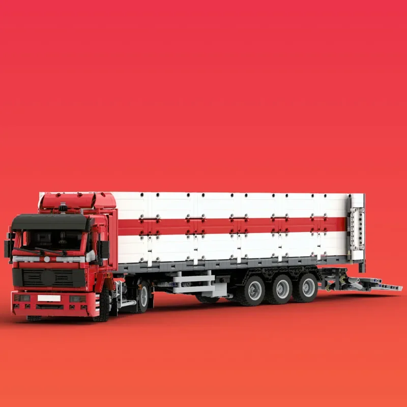 Детский строительный блок строительная модель грузовика-буксирного прицепа 3264