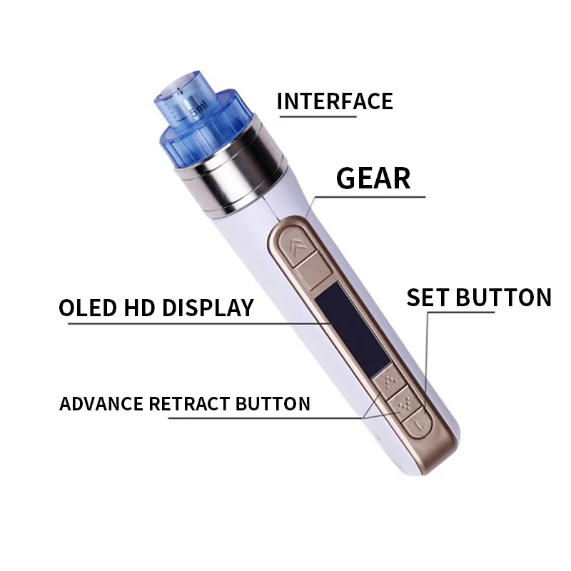 Умный ручной инжектор для мезотерапии 3D омоложения кожи удаления морщин и мешков