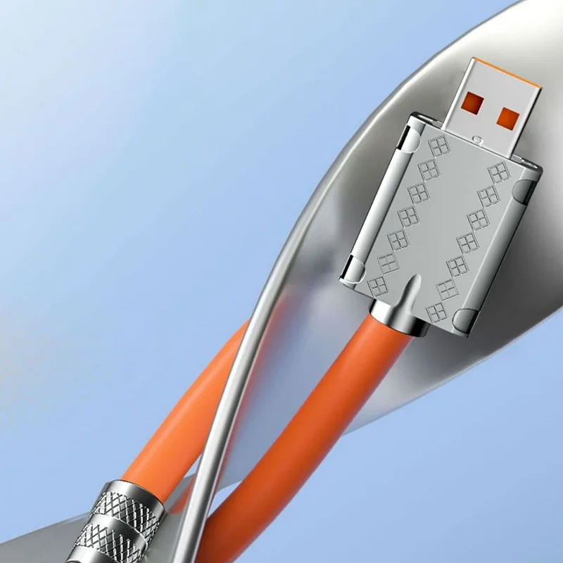 Szybki kabel USB typu C o mocy 120 W z kolankiem obrotowym 180 stopni 6A Super szybkie ładowanie Kabel do transmisji danych Akcesoria mobilne