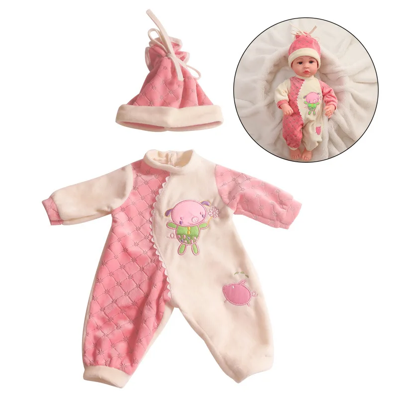

Princess 47cm Baby Doll Cloth Comfort Soft Plush Doll Cloth Handmade Dress Baby Jumpsuit Doll Climb Suit for Doll Toys