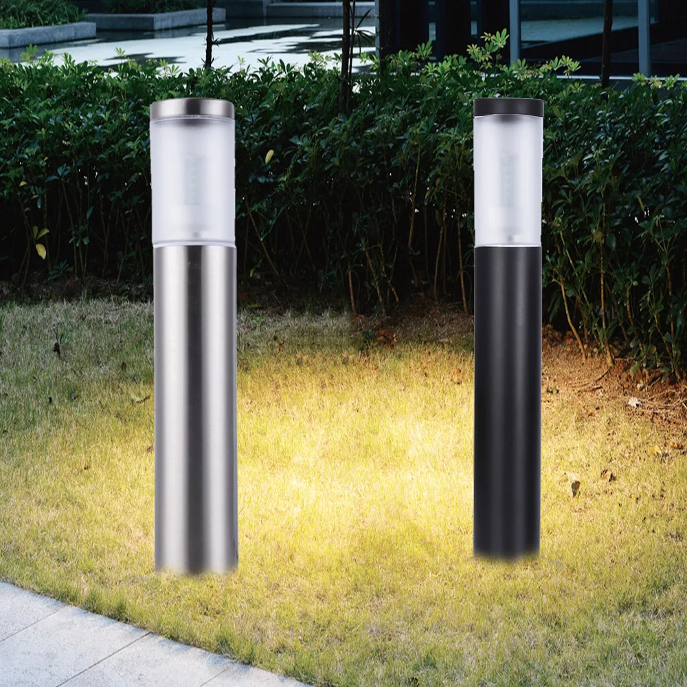 Bolardo de luz Led de acero inoxidable para jardín, lámpara de jardín Ip65, para paisaje al aire libre, gran oferta