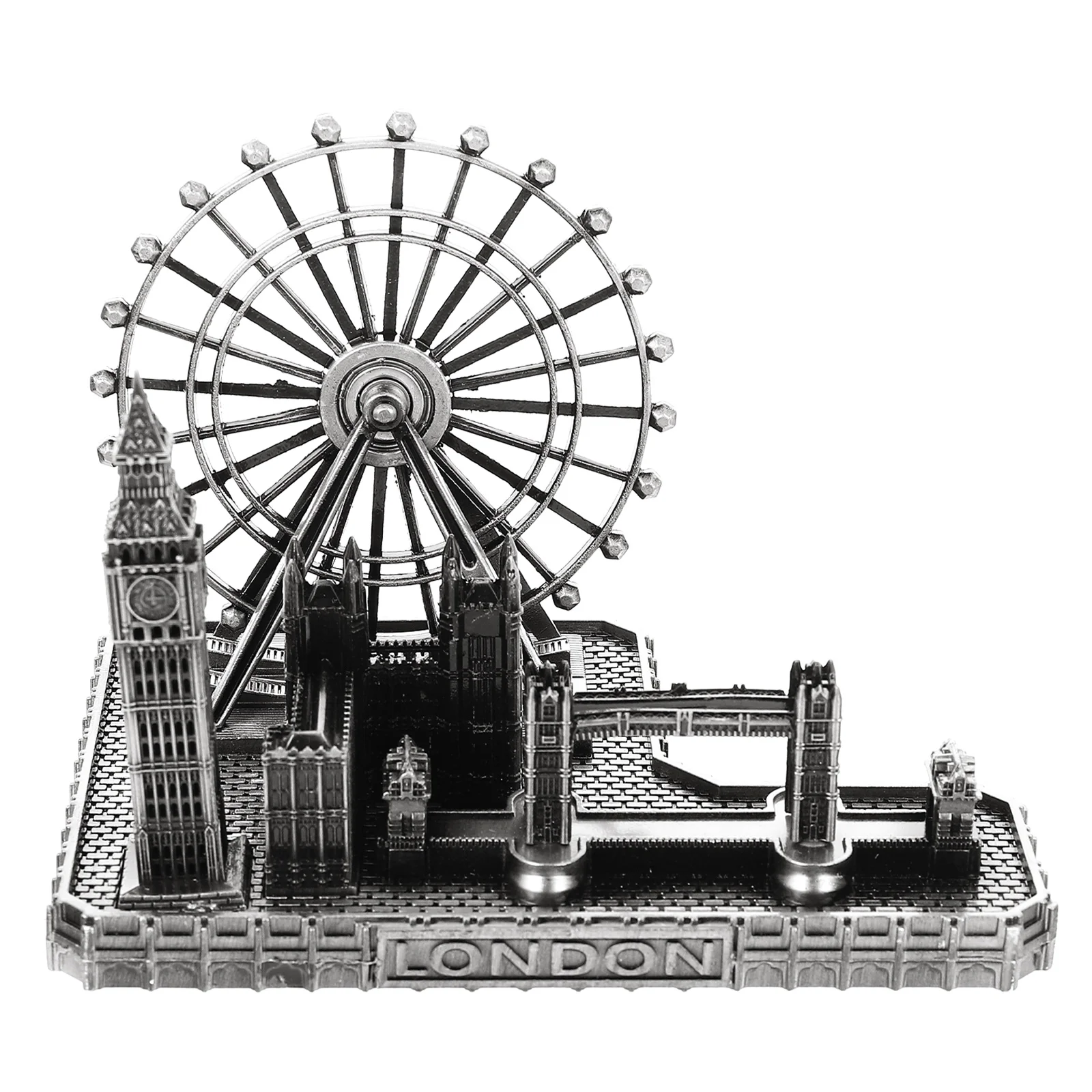 

London Model Bridge Ben Big Tower City Souvenir Famous Statue Architecture Buildings Uk Clock Gift Figurine Architectural Metal