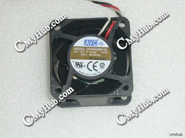 Для AVC DV04028B12L S153 DC12V 0.36A 4028 4 см 40 мм 40x40x28 3-контактный охлаждающий вентилятор