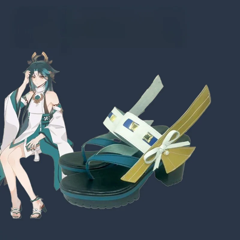 GenshinImpact Yae Miko Обувь для косплея Аниме Китайский стиль Сапоги игры на Хэллоуин