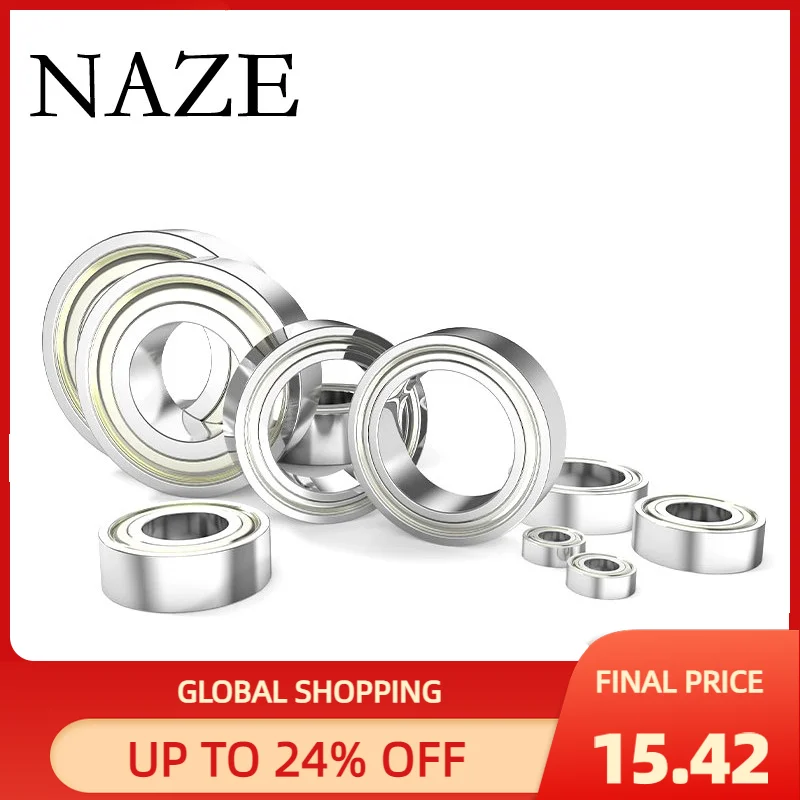 NAZE 4Pcs Ball Bearings 6204ZZ ABEC-7 High Precision 6204RS Deep Groove Ball Bearings High Speed Low Noise For Motor CNC