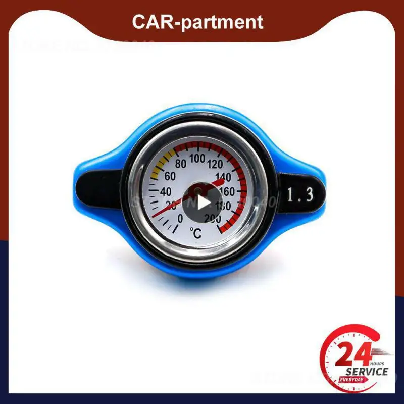 

Universal 2 in 1 Thermost Radiator Cap Cover Water Temperature Caliber 1.3 Bar Small Head Cover Gauge Water Temp Meter