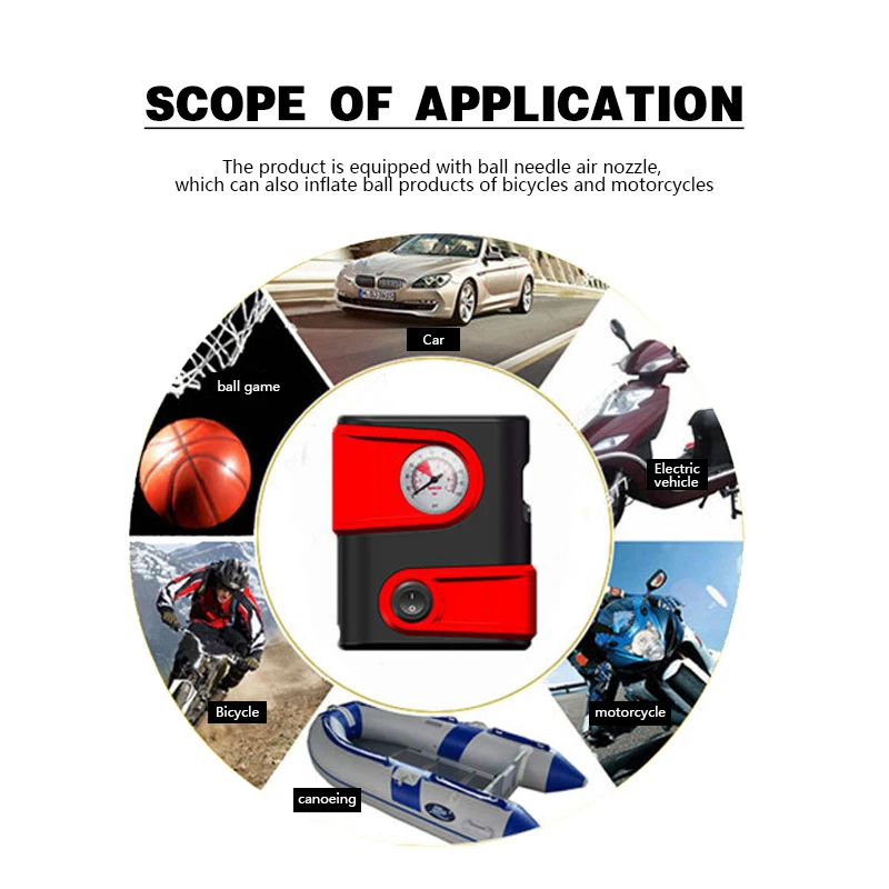 Мини-компрессор автомобильный надувной 12 В 100PSI | Автомобили и мотоциклы