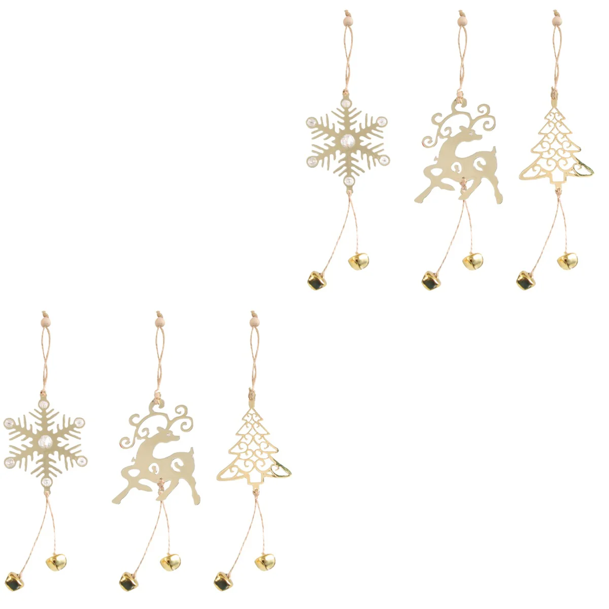 

6 Pcs Decoration Supplies Christmas Decors Decorations Home Party Props Tree Xmas Pendants Hanging Ornaments