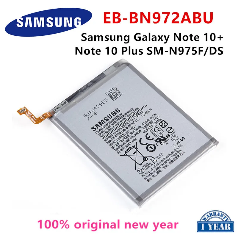 

SAMSUNG 100% Orginal EB-BN972ABU 4300mAh Battery For Samsung Galaxy Note 10+ Note 10 Plus SM-N975F SM-N975DS phone Batteries