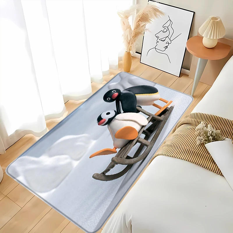 

Doormat Entrance Door Pingu Non-slip Mat Bath Mats Bathroom Rug Custom Living Room Carpets Kitchen Carpet Rugs Home Foot Prayer