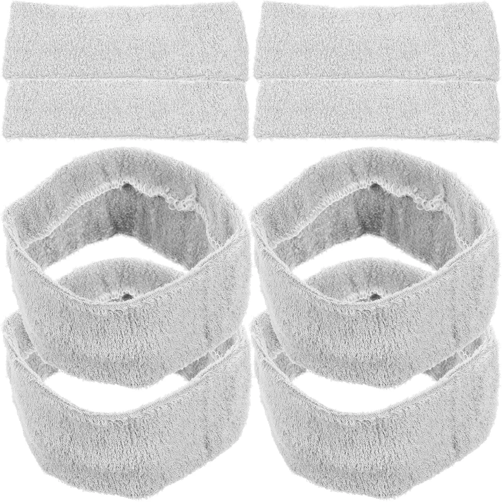 

Headgear Band Headbands Hair Sweat Absorbing Yoga Training Skin-friendly Comfortable Grey Washcloths