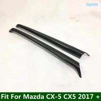 center console gear shift box cover molding trim side decorative strip 2pcs for mazda cx 5 cx5 2017 2022 interior accessories