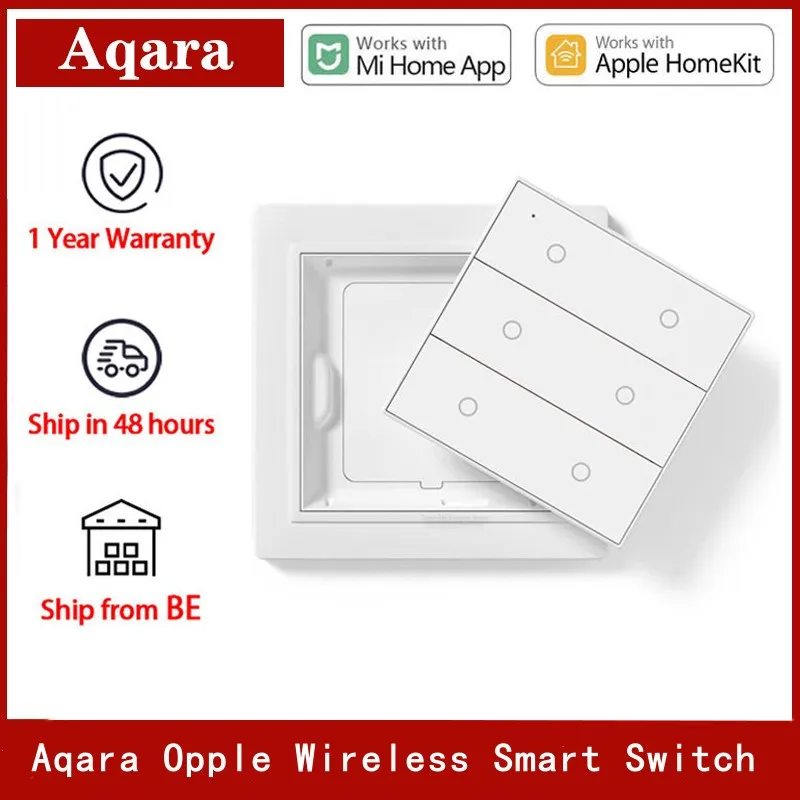 

Aqara New Original Opple Switch Draadloze Smart Switch Internationale Versie Zigbee 3.0 Geen Bedrading For Mi Home APP Homekit