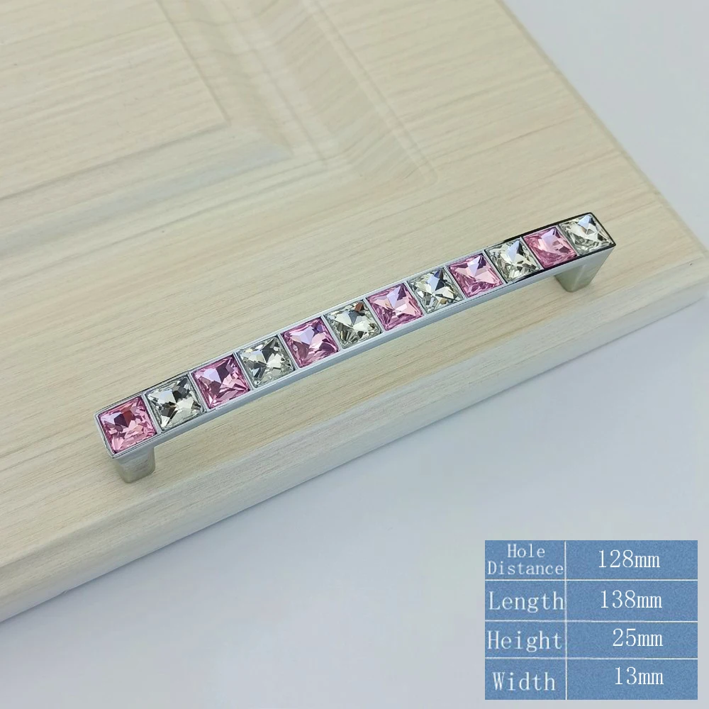 

Ручки для шкафов GUJINDA, хрустальные, розовые