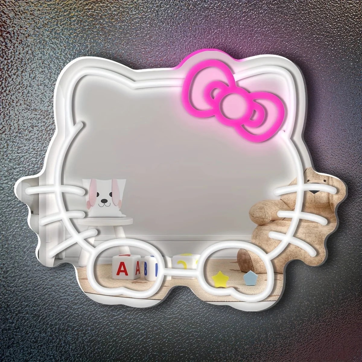 MINISO Hello Kitty неоновая светодиодная лампа с USB-питанием и регулируемой яркостью