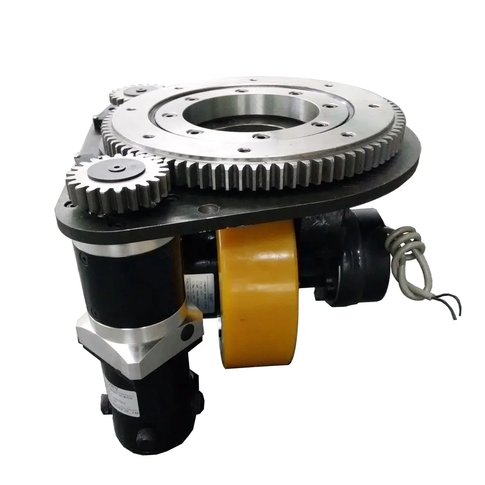 

TZBOT high quality 800w 48v automated guided vehicle steerable drive wheel with DC servo motor