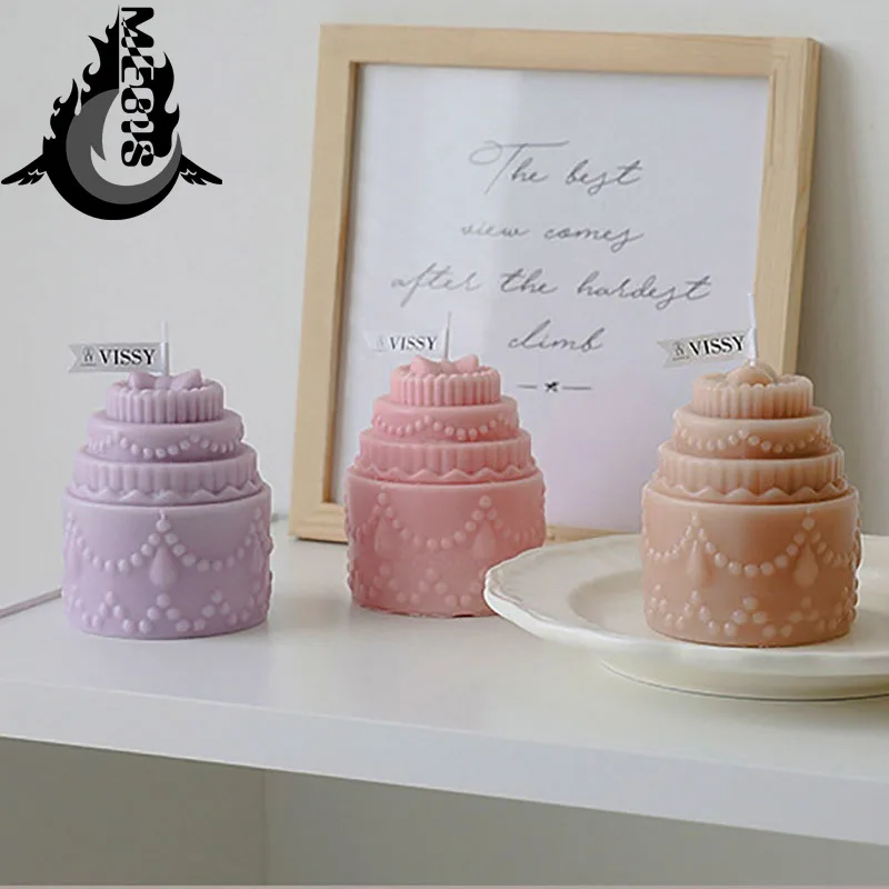 

Gift Birthday Candle Cake Shape Scented Candles Best Gift Set For Friend Mini Decorative Fragance Candles