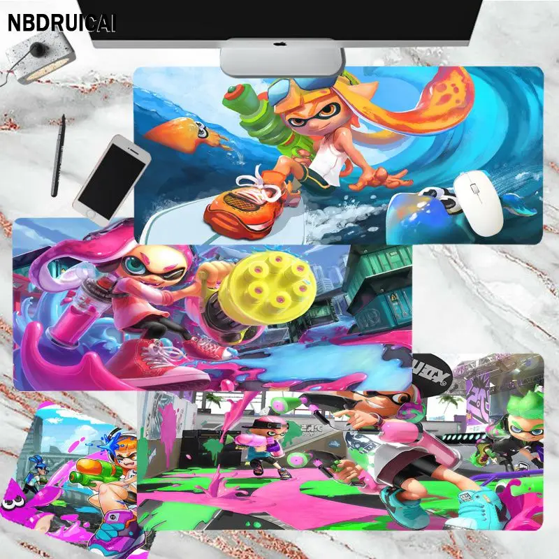 

Splatoon Funny Laptop Gaming Mice Mousepad Size For Game Keyboard Pad For Gamer