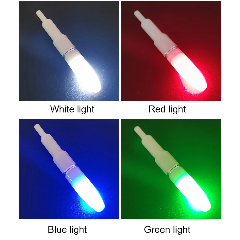 

1pcs Waterproof Electronic Fishing Float Light Stick Electric Lure Battery Operated LED Luminous Float Night Fishing Rod Light