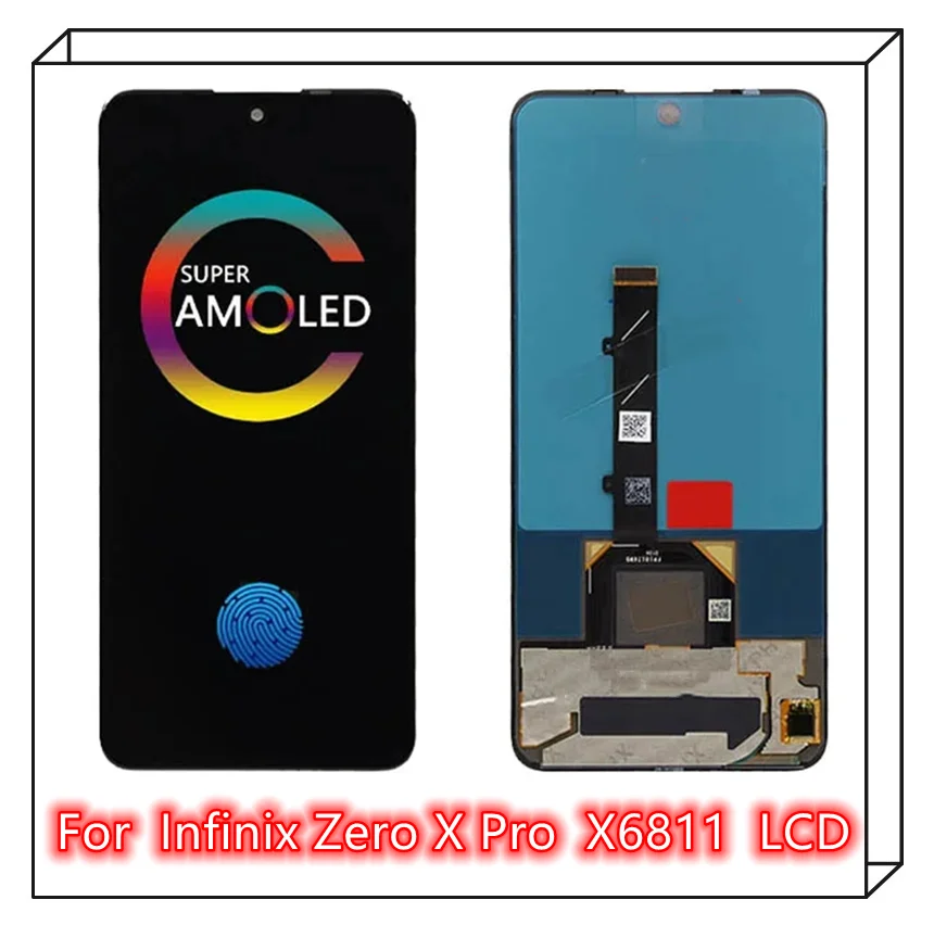 Протестированная замена TFT ЖК-экрана для Tecno Infinix Zero X Pro X6811 X6811B ЖК-дисплей с