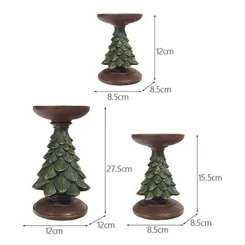 

Table Candlestick Convenient Household Anti-fade Xmas Tree Table Candlestick for Home Candle Stand Candlelight Holder