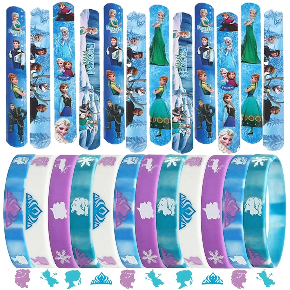 

10 шт., силиконовые браслеты в стиле Disney, Анна, Эльза