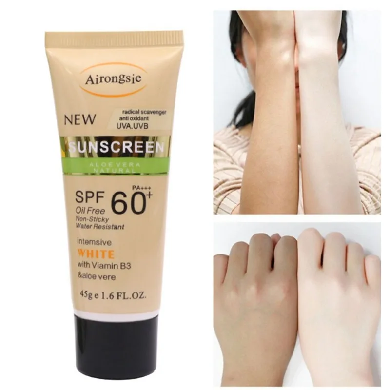 

Facial Body Sunscreen Whitening Moisturizing Sun Cream Sunblock Skin Protective Cream Anti Sun Facial Protection Cream SPF 60