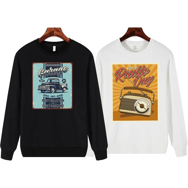 Классический ретро-патч с рисунком автомобиля термонаклейки для одежды подходит