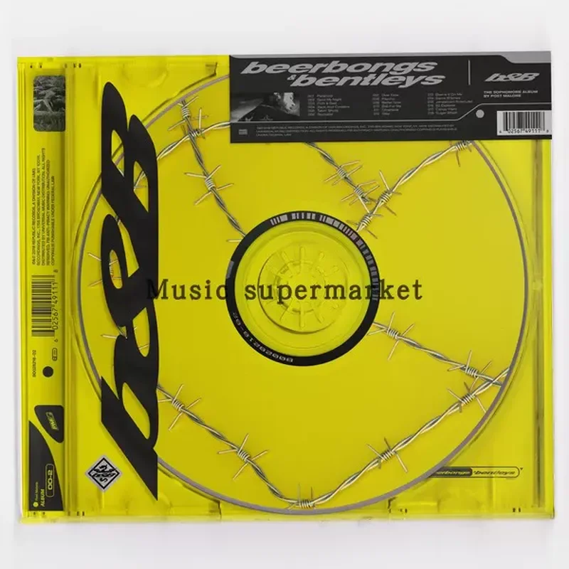 Фото Post Malone Beerbongs and Bentleys Ma Long Classic Album Original Spot CD №1