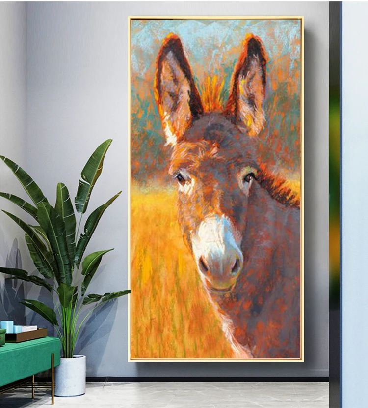 

Алмазная живопись Ослик Алмазная мозаика Мультяшные животные Стразы Вышивка Diy домашний декор