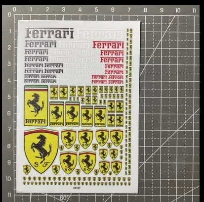 Фото Наклейка-декор для моделей DIY: F1, Формула-1, крутые гоночные модели, для F-Ferrari 488 Roma, F8, SF90, 360, F4, LaFerrari, Amalfi №2