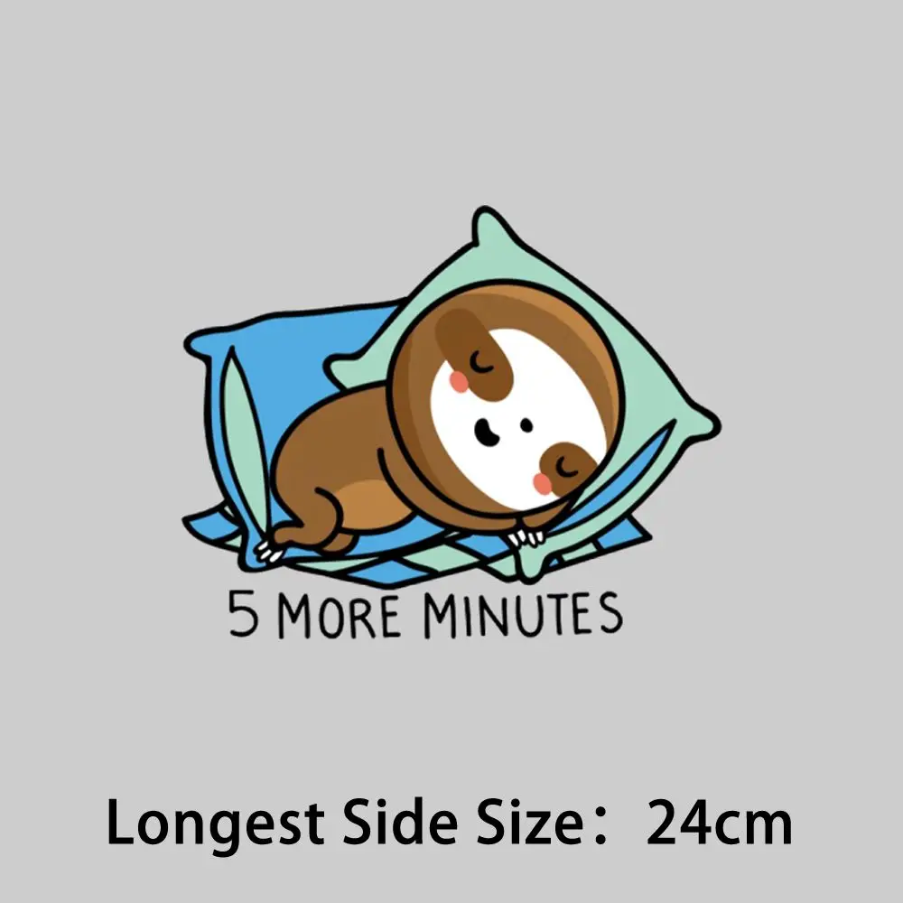 Kawaii Медленная Ленивая Теплопередающая Наклейка Пвх Самоклеящаяся Матовая