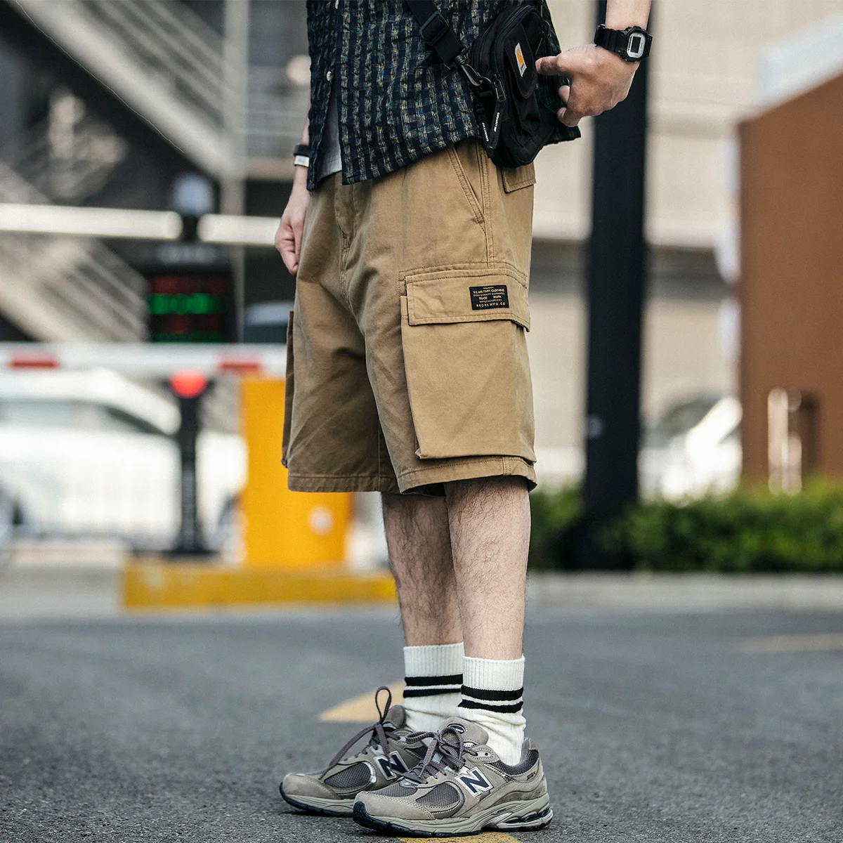 

Japanese Streetwear High Quality Cargo Shorts Male 22SS Summer Harajuku Khaki Running Sports Casual Beach Pants Men Clothing