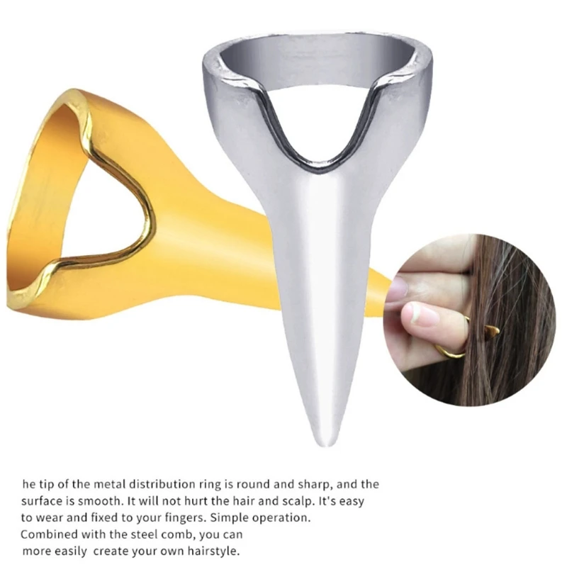 

12 штук инструмент для разделения и выбора волос кольцо для разделения волос металлическое кольцо для разделения волос для плетения Волос завивка укладки