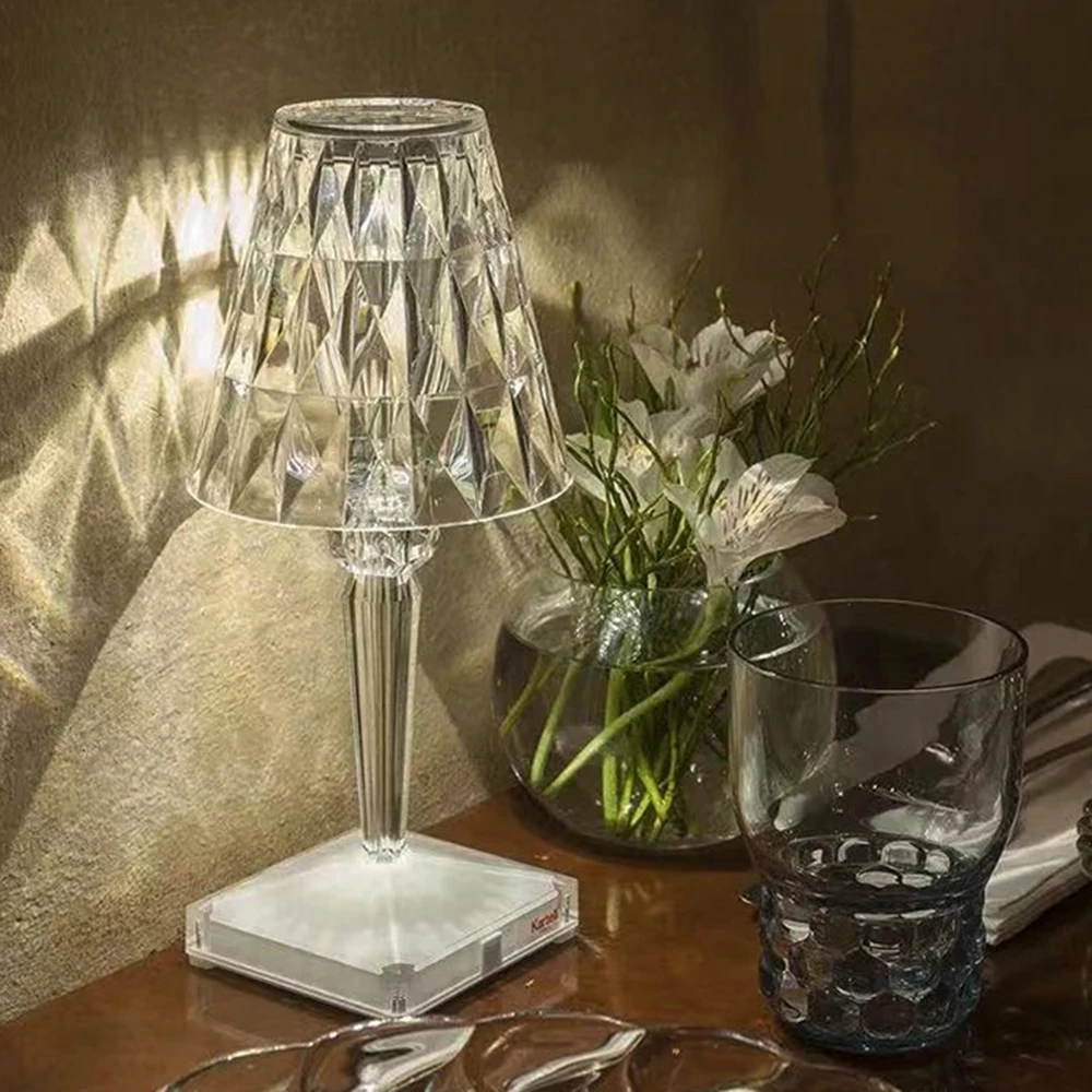 

Nordic Decoration Table Lamp Creative Flower Bud Touch Switch Led Rechargeable Cordless Desk Lamp for Bedroom Bedside Decorate