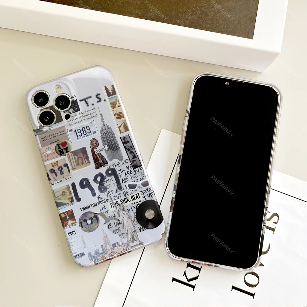 Чехол для телефона Samsung S 24 25 23 22 Ultra S-SwiftS 1989 T-TaylorS Plus A 04E 5G HD Hard Cover Film Shell