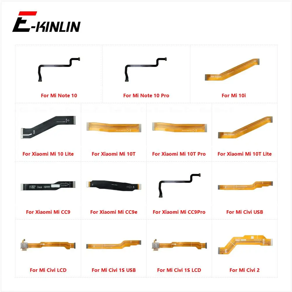 Основной материнская плата ЖК-дисплей Разъем гибкий кабель для XiaoMi Mi Note 10 10i 10T Lite