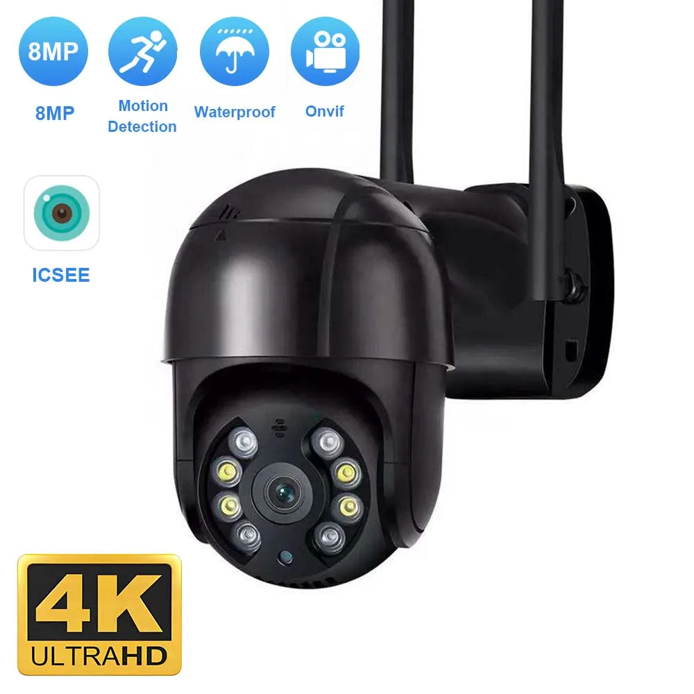 

4K 8MP Wifi IP Camera 5MP H.265 Wireless Outdoor PTZ Camera AI Tracking 2MP HD Security Camera 1080P CCTV Surveillance P2P iCsee