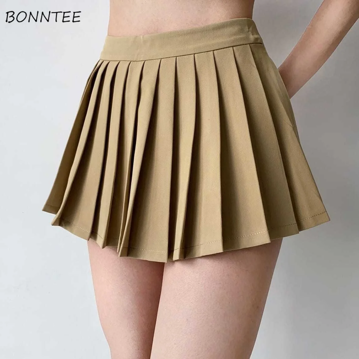 

Стильная элегантная женская однотонная Красивая американская модная летняя шикарная уличная одежда с высокой талией Y2k